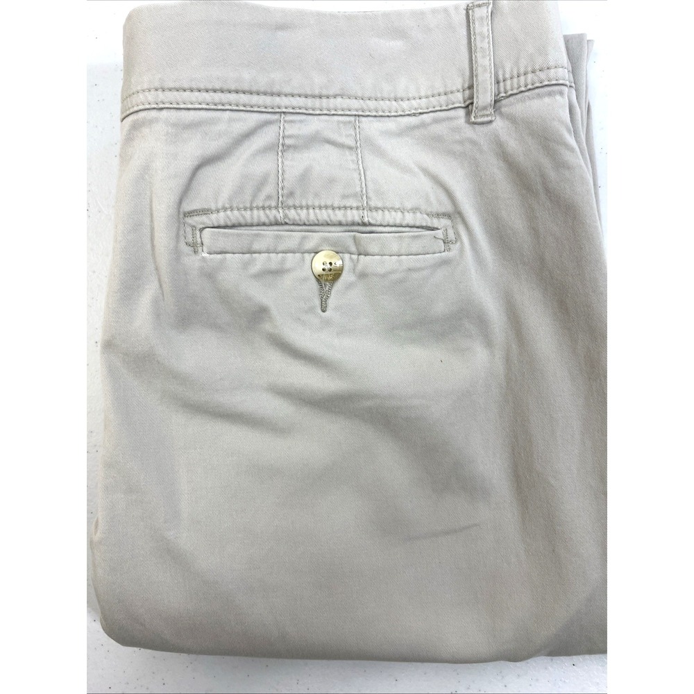 Christopher & Banks Women's Comfort Waist Cream Straight Leg Pants Size 12 Short